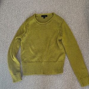 Gold / Green Women's Sweater